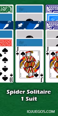 Juega a Spider Solitaire One Suit gratis