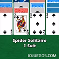 Juega a SPIDER SOLITAIRE ONE SUIT gratis