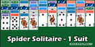 Juega a Spider Solitaire One Suit gratis