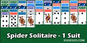 Juega a Spider Solitaire One Suit gratis